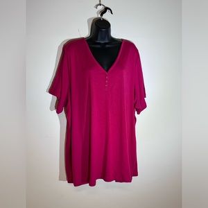 BNWT Pink Penningtons size 5x girlfriend fit t-shirt